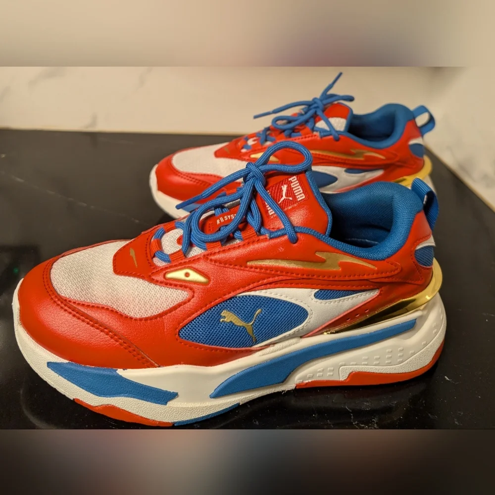 Puma RS-Fast RWB Running Shoes Red/White/Blue Men's 7 Like New MSRP $85